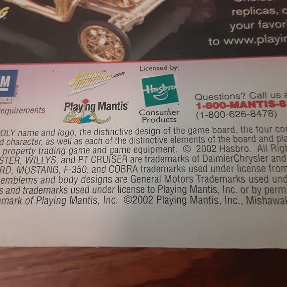 Vtg Johnny Lightning Monopoly Lot Of 2 Cars Ford Coupe PT Cruiser Bundle - Picture 7 of 14